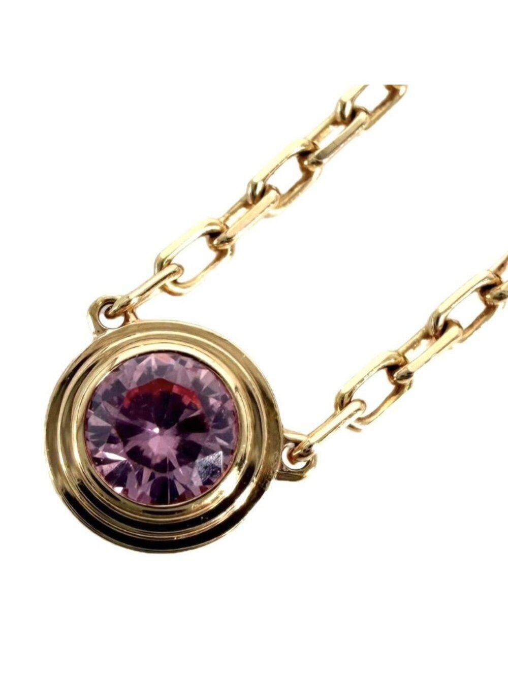 Cartier Necklace d'Amour Adjustable 18k Pink Gold Sapphire